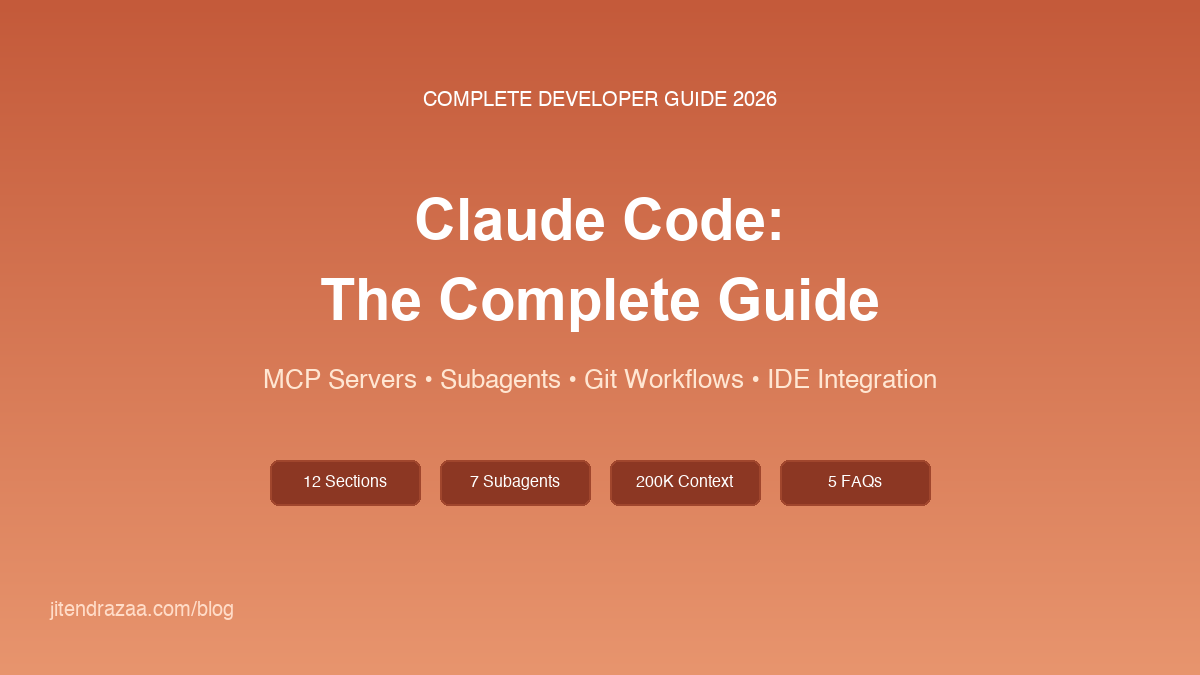 Claude Code 2026 完全指南:从基础到高级 MCP、智能体与 Git 工作流