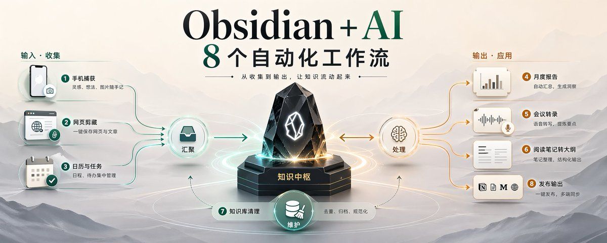 Obsidian AI workflow source cover